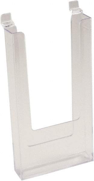 ECONOCO - 4-1/2" Wide x 1" Deep x 9" High, 1 Compartment, Acrylic Literature Holder - Clear, 4-7/16" Compartment Width x 13/16" Compartment Depth x 8-1/4" Compartment Height - Exact Tool & Supply