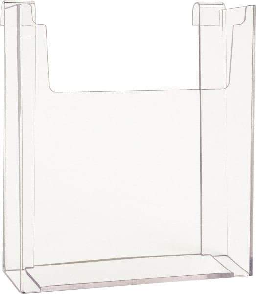 ECONOCO - 8-1/2" Wide x 2-1/4" Deep x 11" High, 1 Compartment, Acrylic Literature Holder - Clear, 8-7/8" Compartment Width x 2-1/4" Compartment Depth x 9-5/8" Compartment Height - Exact Tool & Supply