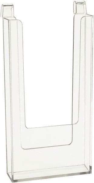 ECONOCO - 4" Wide x 13/16" Deep x 9" High, 1 Compartment, Acrylic Literature Holder - Clear, 4" Compartment Width x 13/16" Compartment Depth x 8-1/4" Compartment Height - Exact Tool & Supply