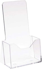 ECONOCO - 4" Wide x 9" High, 1 Compartment, Acrylic Literature Holder - Clear, 3-1/8" Compartment Width x 1-5/8" Compartment Depth x 3-1/8" Compartment Height - Exact Tool & Supply