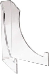 ECONOCO - 6" Deep x 8" High, Acrylic Display Easel - Clear - Exact Tool & Supply