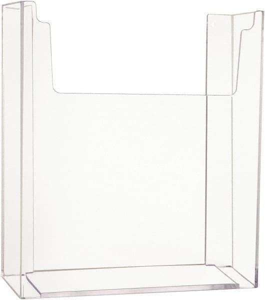 ECONOCO - 8-1/2" Wide x 2-1/4" Deep x 11" High, 1 Compartment, Acrylic Literature Holder - Clear, 8-7/8" Compartment Width x 2-1/4" Compartment Depth x 9-5/8" Compartment Height - Exact Tool & Supply
