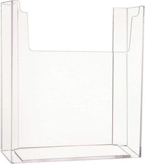 ECONOCO - 8-1/2" Wide x 2-1/4" Deep x 11" High, 1 Compartment, Acrylic Literature Holder - Clear, 8-7/8" Compartment Width x 2-1/4" Compartment Depth x 9-5/8" Compartment Height - Exact Tool & Supply