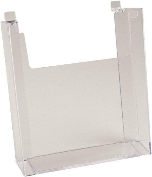ECONOCO - 8-1/2" Wide x 2-1/4" Deep x 11" High, 1 Compartment, Acrylic Literature Holder - Clear, 8-7/8" Compartment Width x 2-1/4" Compartment Depth x 9-5/8" Compartment Height - Exact Tool & Supply