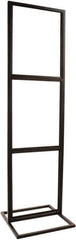 ECONOCO - 22 Inch Wide x 28 Inch High Sign Compatibility, Steel Square Frame Triple Bulletin Sign Holder - Matte Black, 90 Inch Holder Height, Holds 3 Signs - Exact Tool & Supply