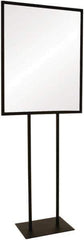 ECONOCO - 22 Inch Wide x 28 Inch High Sign Compatibility, Steel Square Frame Bulletin Sign Holder - Matte Black, 60 Inch Holder Height, Holds 1 Sign - Exact Tool & Supply