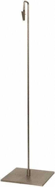 ECONOCO - 6 Inch Wide x 24 Inch High Sign Compatibility, Steel Sign Holder - Satin Nickel, 24 Inch Holder Height, Holds 1 Sign - Exact Tool & Supply