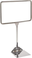 ECONOCO - 11 Inch Wide x 7 Inch High Sign Compatibility, Acrylic Round Frame Sign Holder - Clear, 7 Inch Holder Height, Holds 1 Sign - Exact Tool & Supply