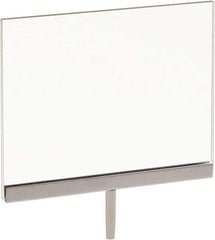 ECONOCO - 7 Inch Wide x 5-1/2 Inch High Sign Compatibility, Acrylic Square Frame Sign Holder - Clear, 5-1/2 Inch Holder Height, Holds 1 Sign - Exact Tool & Supply