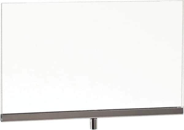 ECONOCO - 11 Inch Wide x 8-1/2 Inch High Sign Compatibility, Acrylic Square Frame Sign Holder - Clear, 8-1/2 Inch Holder Height, Holds 1 Sign - Exact Tool & Supply