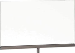 ECONOCO - 11 Inch Wide x 8-1/2 Inch High Sign Compatibility, Acrylic Square Frame Sign Holder - Clear, 8-1/2 Inch Holder Height, Holds 1 Sign - Exact Tool & Supply