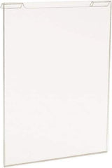 ECONOCO - 8-1/2 Inch Wide x 11 Inch High Sign Compatibility, Acrylic Round Frame Slatwall, Gridwall Sign Holder - Clear, 11 Inch Holder Height, Holds 1 Sign - Exact Tool & Supply