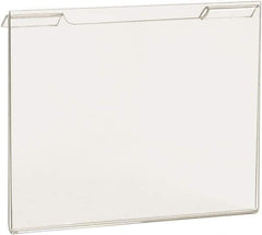 ECONOCO - 7 Inch Wide x 5-1/2 Inch High Sign Compatibility, Acrylic Round Frame Slatwall, Gridwall Sign Holder - Clear, 5-1/2 Inch Holder Height, Holds 1 Sign - Exact Tool & Supply