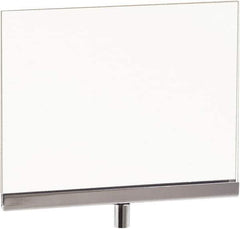 ECONOCO - 7 Inch Wide x 5-1/2 Inch High Sign Compatibility, Acrylic Square Frame Sign Holder - Clear, 5-1/2 Inch Holder Height, Holds 1 Sign - Exact Tool & Supply