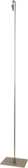 ECONOCO - 6 Inch Wide x 42 Inch High Sign Compatibility, Steel Sign Holder - Satin Nickel, 42 Inch Holder Height, Holds 1 Sign - Exact Tool & Supply