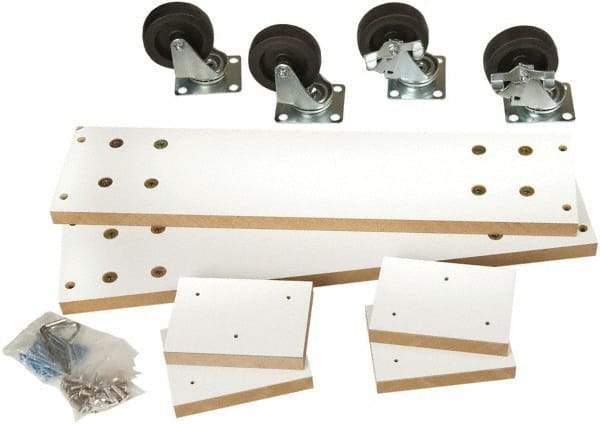 ECONOCO - Top Plate Mount Caster Body Only - Plastic - Exact Tool & Supply