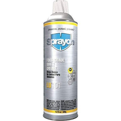 Sprayon - 20 oz Aerosol Calcium General Purpose Grease - White, Food Grade, 285°F Max Temp, NLGIG 2, - Exact Tool & Supply