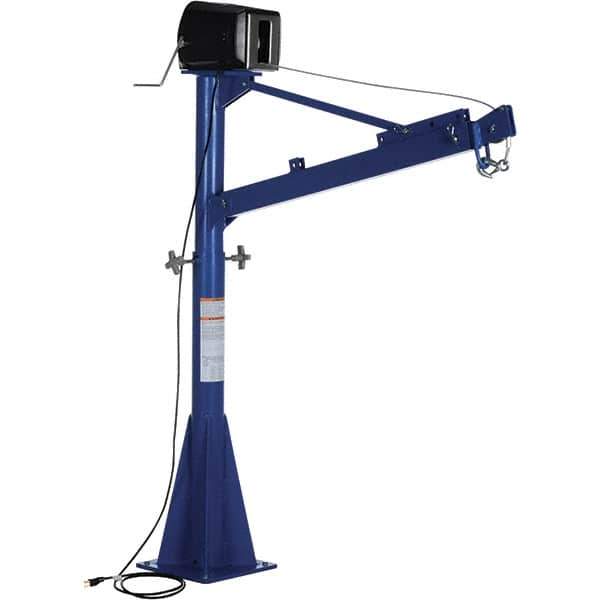 Vestil - 1,500 Lb Load Capacity, Steel Jib Crane - 5' 9/16" Span - Exact Tool & Supply