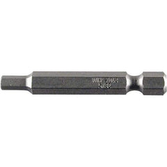 Wiha - 3mm Hex Power Bit - 1/4" Drive, 50mm OAL - Exact Tool & Supply