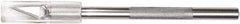 Westcott - Steel Hobby Knife with 5 Blades - #11 Classic Fine Point Blade, 0.196" Blade Length, 1" Blade Length, Plastic Handle - Exact Tool & Supply