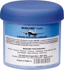 Boelube - BoeLube, 12 oz Jar Cutting Fluid - Paste, For Bending, Forming, Near Dry Machining (NDM) - Exact Tool & Supply