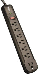 Tripp-Lite - 7 Outlets, 120 VAC15 Amps, 4' Cord, Power Outlet Strip - Floor, Keyhole Mount, 5-15 NEMA Configuration, 12.4" Strip - Exact Tool & Supply