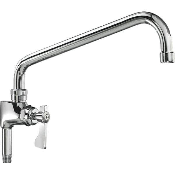 Krowne - Base Mount, Low Arc Add-On Faucet for Pre-Rinse Units - One Handle, Blade Handle, Swing Spout and Nozzle, No Drain - Exact Tool & Supply