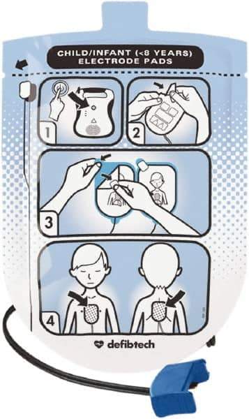 Defibtech - Pediatric CPR Pad - Compatible With Lifeline AED - Exact Tool & Supply