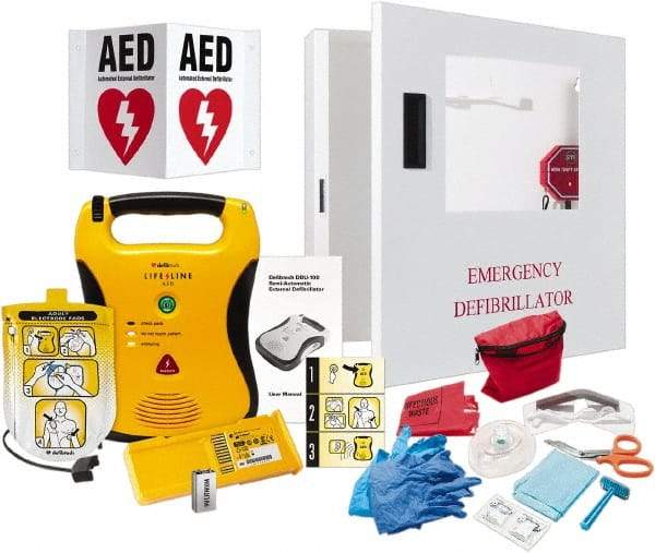 Defibtech - Adult Pad Defibrillator - Nonrechargeable Lithium Battery Included - Exact Tool & Supply