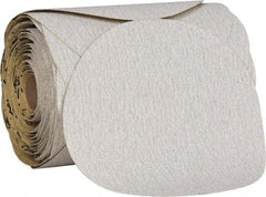 3M - 6" Diam, 80 Grit Aluminum Oxide Adhesive PSA Disc - Medium Grade, Gold, Paper Backing, Flexible, Use with Random Orbital Sanders - Exact Tool & Supply