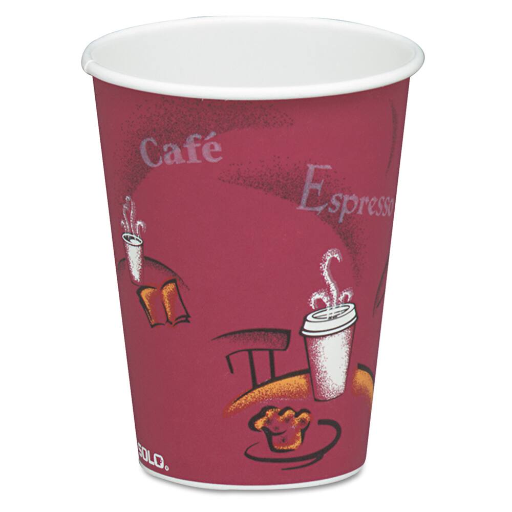 DART - Paper & Plastic Cups, Plates, Bowls & Utensils; Breakroom Accessory Type: Paper Cups ; Breakroom Accessory Description: Cups-Hot Drink; Paper ; Color: Maroon - Exact Tool & Supply