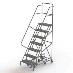 TRI-ARC - Rolling & Wall Mounted Ladders & Platforms Type: All-Directional Ladder Style: Forward Descent 50 Degree Incline - Exact Tool & Supply