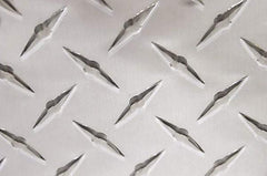 Value Collection - 1/16 Inch Thick x 24 Inch Wide x 48 Inch Long, Aluminum Tread Plate - Diamond Tread Pattern, Alloy 3003 - Exact Tool & Supply