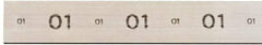 Starrett - 36" Long x 8" Wide x 5/16" Thick, AISI Type O1, Tool Steel Oil-Hardening Flat Stock - + 0.015" Long Tolerance, - 0 - 0.005" Wide Tolerance, +/- 0.001" Thick Tolerance - Exact Tool & Supply