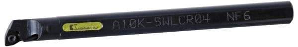 Kennametal - 16mm Min Bore Diam, 150mm OAL, 12mm Shank Diam, A-SWLC Indexable Boring Bar - WC.. Insert, Screw Holding Method - Exact Tool & Supply
