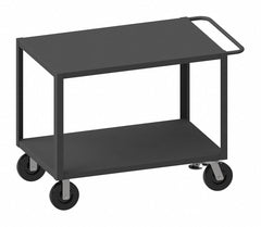 Steel Flat Handle Utility Cart, 5000 lb. Load Capacity, Number of Shelves: 2