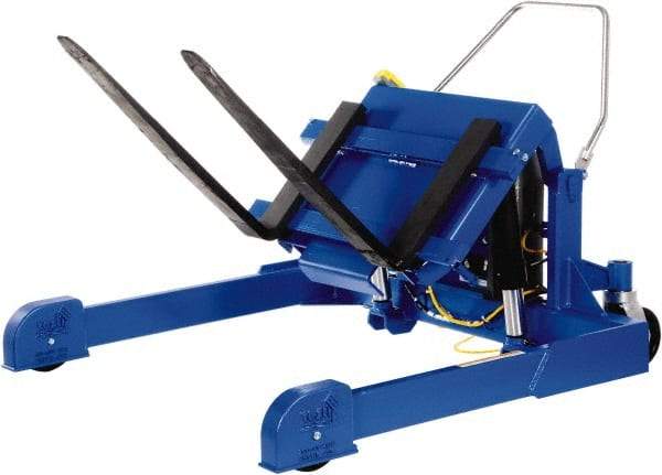 Vestil - 6,000 Lb Load Limit, Straddle Portable Tilting Table - 90° Tilting Angle, 3-5/8' Low Height - Exact Tool & Supply