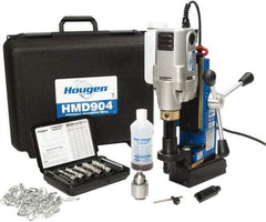Hougen - 2" Travel, Portable Magnetic Drill Press - 450 RPM, 8 Amps, 1.25 hp, 920 Watts - Exact Tool & Supply