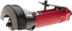 Chicago Pneumatic - 2-7/8" Wheel Diam, 22,000 RPM, Pneumatic Cutoff & Cutoff-Grinder Tool - Straight Handle, 1/4" Inlet - Exact Tool & Supply