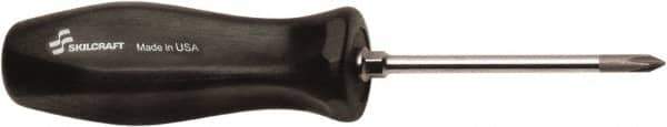 Ability One - #1, 3" OAL, Standard Phillips Screwdriver - 3" Blade Length, Round Shank, Ergonomic Handle - Exact Tool & Supply