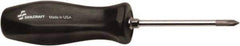 Ability One - #1, 3" OAL, Standard Phillips Screwdriver - 3" Blade Length, Round Shank, Ergonomic Handle - Exact Tool & Supply