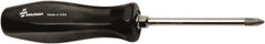 Ability One - #2, 4" OAL, Standard Phillips Screwdriver - 4" Blade Length, Round Shank, Ergonomic Handle - Exact Tool & Supply