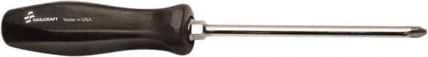 Ability One - #3, 6" OAL, Standard Phillips Screwdriver - 6" Blade Length, Round Shank, Ergonomic Handle - Exact Tool & Supply