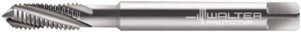 Walter-Prototyp - #10-32 UNF 3 Flute 3B Modified Bottoming Spiral Flute Tap - Powdered Metal, Bright Finish, 70mm OAL, Right Hand Flute, Right Hand Thread, Series 234104 - Exact Tool & Supply