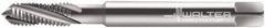 Walter-Prototyp - 5/16-18 UNC 3 Flute 2B Modified Bottoming Spiral Flute Tap - Powdered Metal, Bright Finish, 90mm OAL, Right Hand Flute, Right Hand Thread, Series 224102 - Exact Tool & Supply