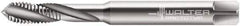 Walter-Prototyp - M3x0.50 Metric 3 Flute 6HX Modified Bottoming Spiral Flute Tap - Powdered Metal, Bright Finish, 56mm OAL, Right Hand Flute, Right Hand Thread, Series 204107 - Exact Tool & Supply