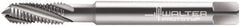 Walter-Prototyp - M5x0.80 Metric 3 Flute 4HX Modified Bottoming Spiral Flute Tap - Powdered Metal, Bright Finish, 70mm OAL, Right Hand Flute, Right Hand Thread, Series 204104 - Exact Tool & Supply