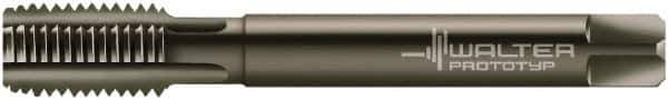 Walter-Prototyp - 1-1/4 - 11" BSPP, 6 Flutes, Modified Bottoming Chamfer, Nitride/Oxide Coated, Powdered Metal British Standard Pipe Tap - 1.2598" Shank Diam, 0.9449" Square Size, Series E24364 - Exact Tool & Supply
