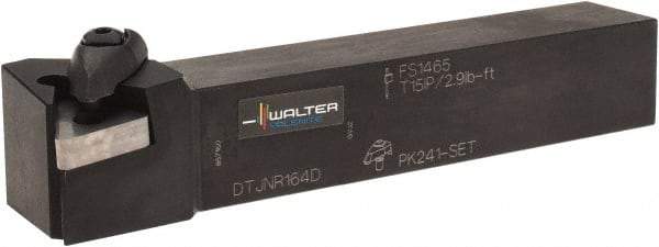 Walter - DTJN, Right Hand Cut, 1" Shank Height x 1" Shank Width, Negative Rake Indexable Turning Toolholder - 6" OAL, TN..2204.., TN..43.. Insert Compatibility, Series Walter Turn - Exact Tool & Supply