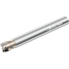 Walter - 32mm Cut Diam, 11.7mm Max Depth of Cut, 32mm Shank Diam, 250mm OAL, Indexable Square Shoulder End Mill - Multiple Insert Styles, Cylindrical Shank, 90° Lead Angle, Through Coolant, Series Xtra-tec - Exact Tool & Supply